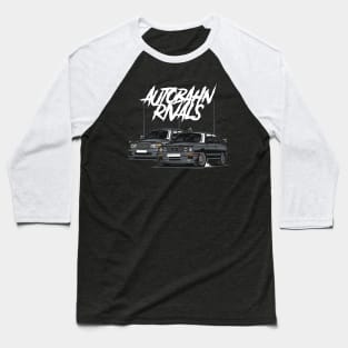 E30 vs 190E Rivals Baseball T-Shirt